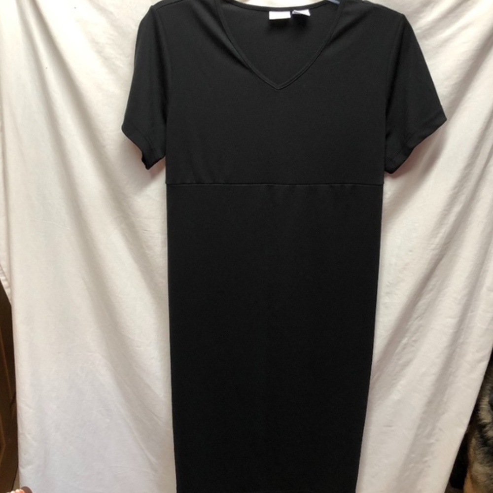 In Due Time Maternity Black Dress Sz 8 100% Polyes